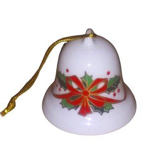 The Bells of Christmas Holiday Ornament Gibson Greetings Holly Bell Ornament